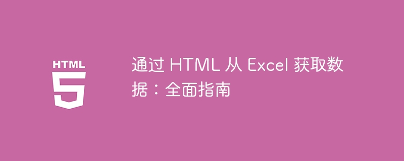 通过 HTML 从 Excel 获取数据：全面指南