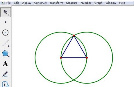 几何画板构造等边三角形的操作流程
