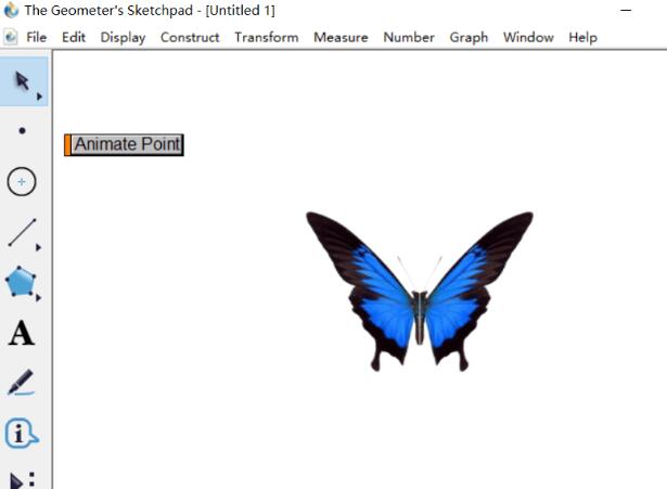 几何画板制作蝴蝶动画的操作方法