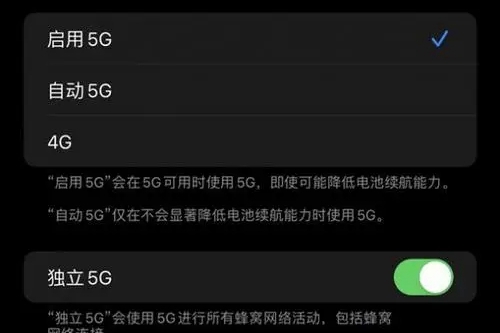 苹果手机5g改成4g怎么改网络