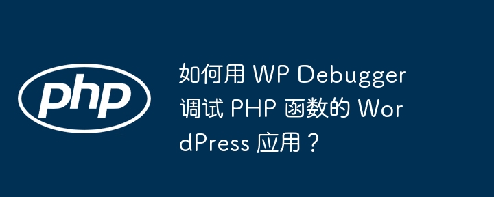 如何用 WP Debugger 调试 PHP 函数的 WordPress 应用？