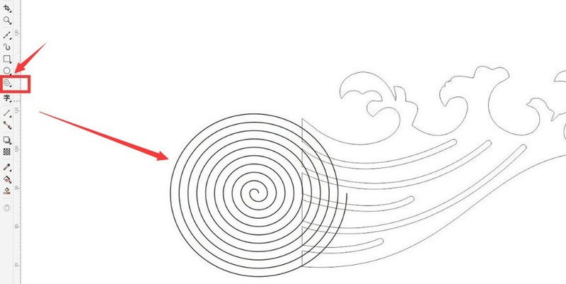 cdr怎么画波浪花纹_cdr贝塞尔工具绘制浪花教程分享